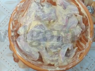 Vištiena ir bulvės česnakiniame padaže Žingsnis 2