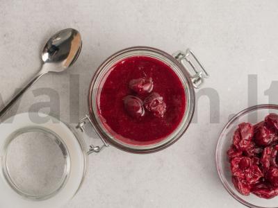 Vyšnių tyrė su cukrumi Žingsnis 3