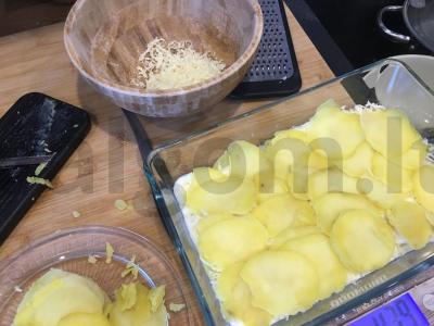 Bulvės su bešamelio padažu Žingsnis 5