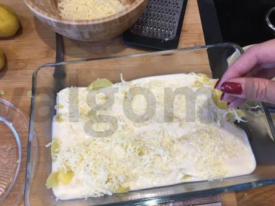 Bulvės su bešamelio padažu Žingsnis 6