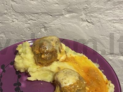 Mėsos kukuliai su sūrio kepurėle pagrindine nuotrauka