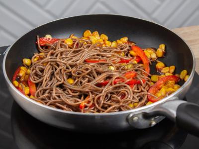 Soba su kukurūzų ir salsos padažu Žingsnis 4