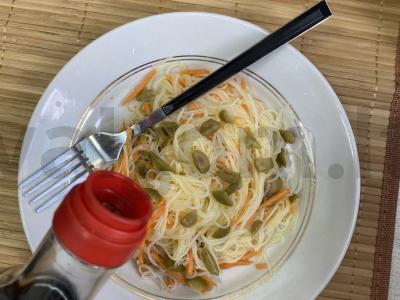 Funchose su alyvuogėmis Žingsnis 4
