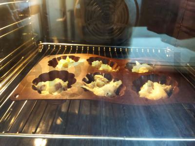 Šokoladiniai keksiukai desertui Žingsnis 6