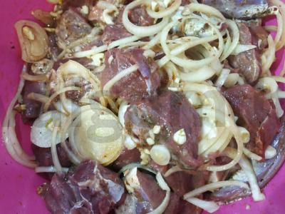 Sultingas ožkos kebabas su acto marinatu Žingsnis 2