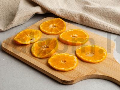 Mandarinų mandarinų tsukata žiedai Žingsnis 1
