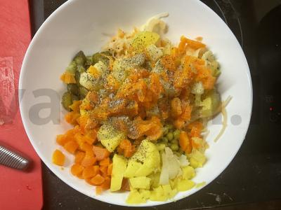 Vinaigrette yra sveikos salotos Žingsnis 5