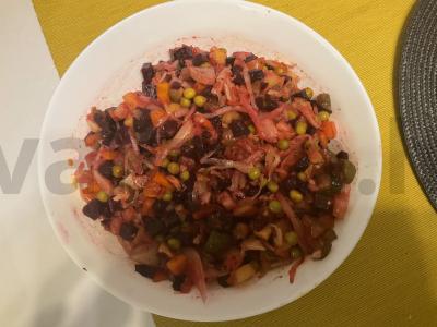 Vinaigrette yra sveikos salotos Žingsnis 7
