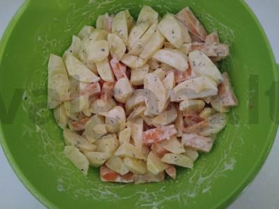 Kepti žiediniai kopūstai su grietine Žingsnis 1