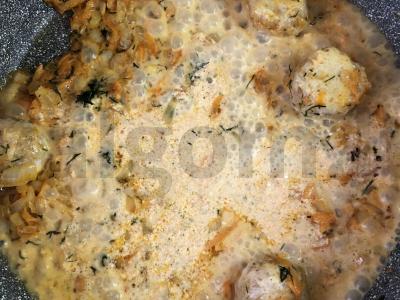 Grikiai su mėsos kukuliais padaže Žingsnis 5