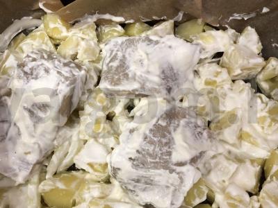 Lydekos su bulvėmis ir grietine Žingsnis 3