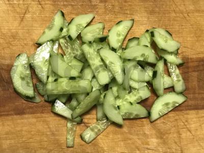 Daržovių vitaminų salotos su sėmenų aliejumi Žingsnis 3