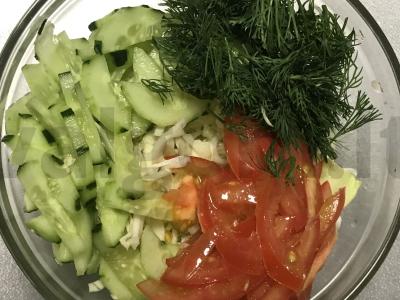 Daržovių vitaminų salotos su sėmenų aliejumi Žingsnis 5