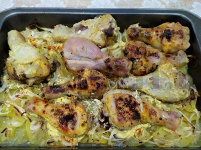 Vištienos kojos su bulvėmis orkaitėje Žingsnis 8