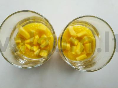 Atogrąžų mangų agar-agar pudingas Žingsnis 2