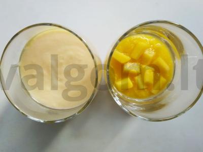 Atogrąžų mangų agar-agar pudingas Žingsnis 3