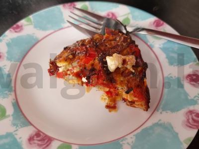 Pomidorų frittata pagrindine nuotrauka