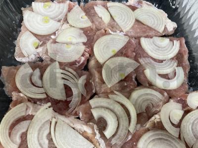 Kiauliena po daržovėmis ir sūriu "Tender" Žingsnis 6
