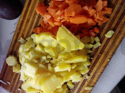 Lengvas tradicinės sudėties vinaigretas Žingsnis 2