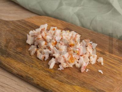 Salotos su mandarinais ir rūkyta vištiena Žingsnis 1