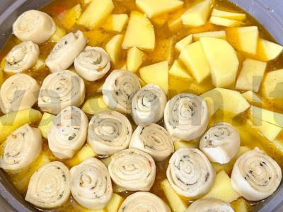 Troškinta mėsa su daržovėmis ir makaronais Žingsnis 8