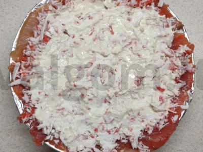 Gardžios lašišos salotos Žingsnis 4