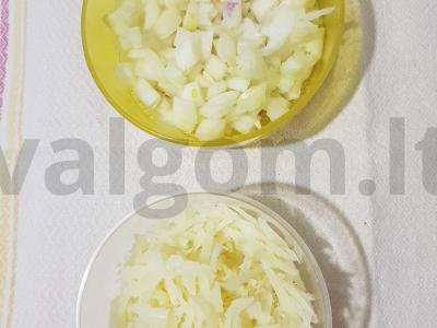 Mėsiniai avižiniai blynai su sūriu Žingsnis 2