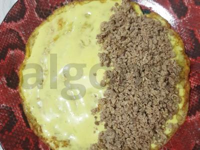 Mėsiniai avižiniai blynai su sūriu Žingsnis 6