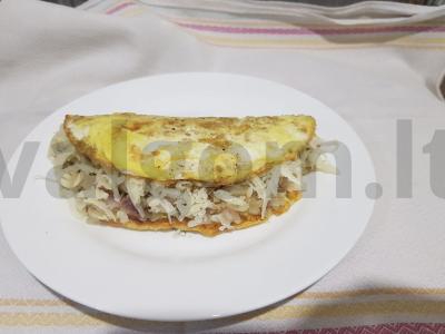 Mėsiniai avižiniai blynai su sūriu Žingsnis 9