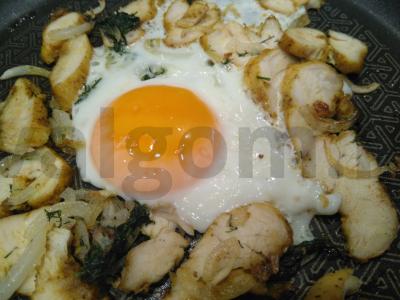 Glazūnija su pastrami Žingsnis 3