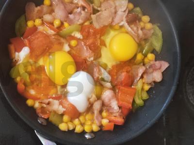 Turkiškų pusryčių omletas Žingsnis 5