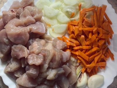 Vištienos krūtinėlės frikasė Žingsnis 2