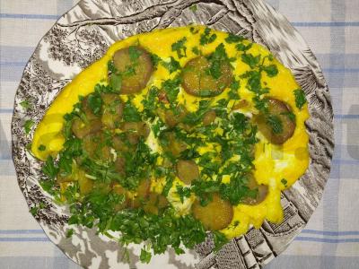 Omletas su batatais pagrindine nuotrauka