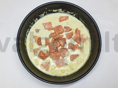 Raudona žuvis su keptais bananais Žingsnis 6