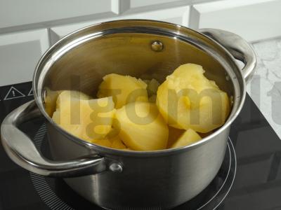 Bulvių košė su šparaginėmis pupelėmis Žingsnis 1