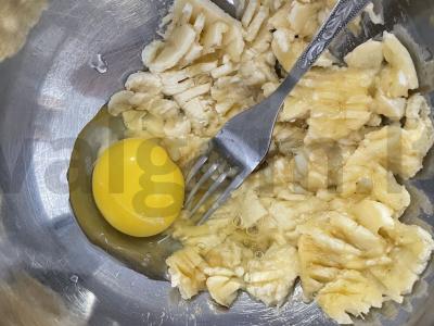 Pūstos bananų paplotėlės Žingsnis 2