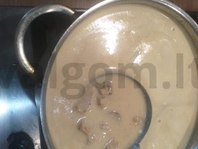 Nuostabi kreminė sriuba su grybais ir vištiena Žingsnis 8