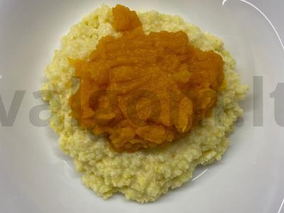 Pieno košė su soromis ir moliūgais Žingsnis 3