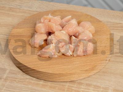 Soba su varške, vištiena ir špinatais Žingsnis 1