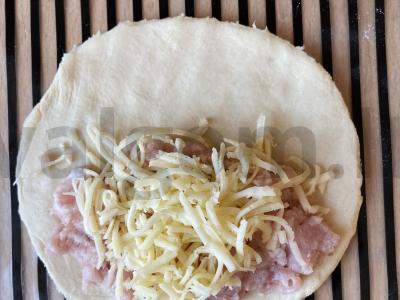 Mėsos ir sūrio paplotėliai Žingsnis 4