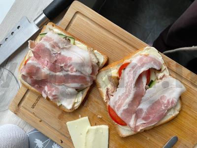 Sumuštiniai su vištiena ir šonine Žingsnis 6