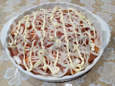 Troškinys su bulvėmis, vištiena, sūriu ir prieskoniais Žingsnis 8