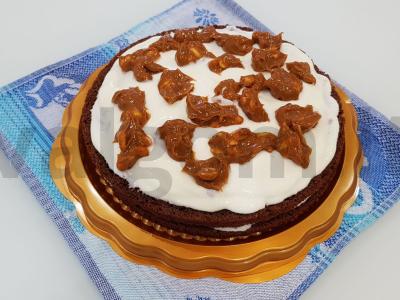 "Snickers" pyragas su grietinės kremu Žingsnis 7