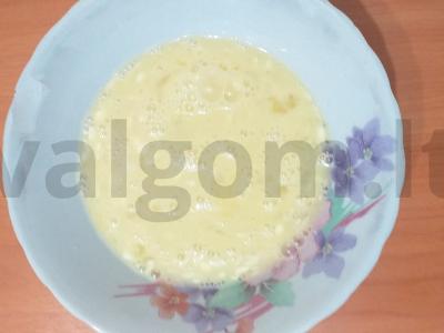 Salotos "Paslaptis" su virta dešra Žingsnis 1