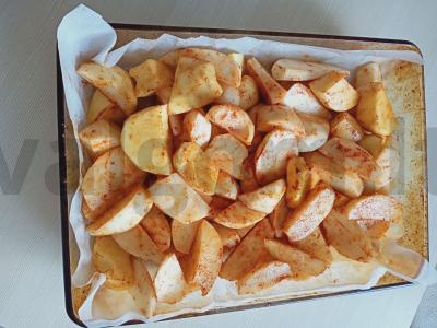 Bulvės su paprika Žingsnis 2