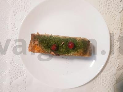 Švelnus terinas su grybais ir šonine pagrindine nuotrauka