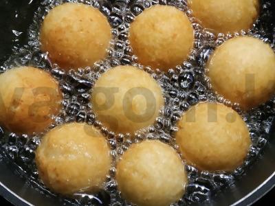 Sūrio pyrago rutuliukai Žingsnis 2