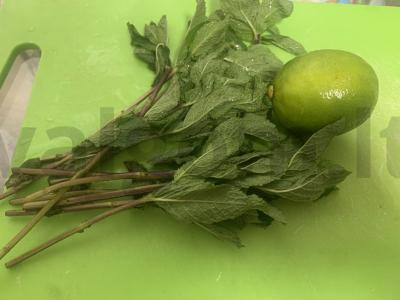 Mojito kokteilis Žingsnis 1
