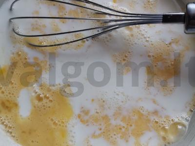 Omletas su pistacijomis Žingsnis 2