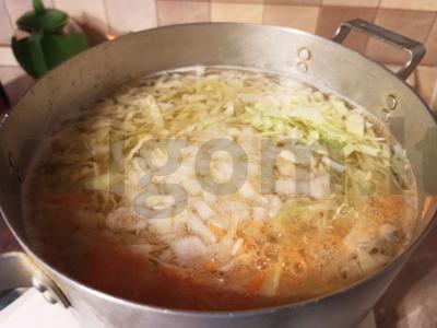 Barščiai vištienos sultinyje su austrių grybais Žingsnis 7